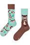 Left and Right Otter Patterned Socket Socks - 2