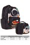 Men's 3D Astronaut Shaped Black School Backpack and Thermal Insulated Lunch Bag Set - 2