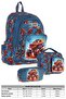 Boy's Off-Road Vehicle Printed Triple School Bag Set (School Bag + Lunch Box + Pen Holder) - 2