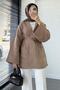 Belted Muslin Kimono with Pocket Detail - Mink - 3