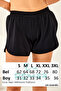 Women's Pool Sea Waist Drawstring Slit Shorts 4412 Black01 - 4