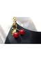 Stainless Steel Large Size Gold Hanging Silvery Cherry Model Bag Charmi Bag Ornament