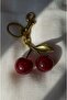 Stainless Steel Large Size Gold Hanging Silvery Cherry Model Bag Charmi Bag Ornament - 3
