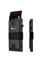 Smart Mechanism Minimalist Carbon Fiber Case Rfid Protected Wallet Credit Card Holder 15 Card Capacity Card Holder Black