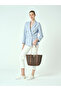 Coffee Monogram Women's Shoulder Bag 05Po25Y2049