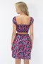 Women's Black Kiss Collar Out-Cut Cutout Patterned Poplin Dress Alc-X14221 - 5