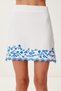 Women's Ecru Embroidery Embroidered Mini Linen Skirt Tp00105 - 3