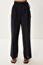 Women's Black Bead Detail Linen Blouse Pants Suit Bv00170 - 6