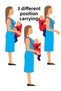 Double-Way Waist Supported Baby Carrying Kangaroo Mother Baby Care Bag Black - 5