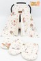 Orthopedic Stroller Cushion, Cover and Sheet Set of 3, Hanger Style, Animal Series