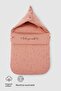 Stroller Coverall Newborn Footmuff Cosmos Pink Organic Cotton - 5