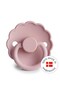 Daisy Rubber Pacifier - Baby Pink 6-18 Months