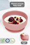 Vacuum Silicone Baby Feeding Bowl - Vacuum Base Bowl - Pink