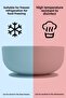Vacuum Silicone Baby Feeding Bowl - Vacuum Bottom Bowl - Silicone Teether Spoon - Pink - 6