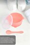 Baby Food Bowl with Lid and Spoon-Silicone Vacuum Bowl and Spoon - 2
