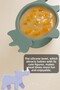 Silicone Baby Feeding Bowl with Rhino Figure - Shaped Baby Feeding Bowl - Green - 2