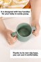Silicone Baby Cup with Handles - Double Handled Silicone Cup Green - 4