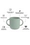 Silicone Baby Cup with Handles - Double Handled Silicone Cup Green - 2