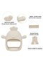 18-Piece Mega Baby Feeding and Teether Set, Baby Feeding Accessories, Food Set, Vacuum Plate Set - 6
