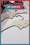 Set of 24 Wooden Elephant Patterned Baby Dress and Clothes Hangers - 4