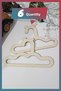 Set of 6 Baby Dress and Clothes Hangers - Wooden - 2