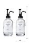 2-Piece 500 ml Countertop Glass Liquid Soap Dispenser Kitchen (6 STICKERS) - 3