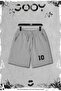Set of 2 Size 10 Slim Fit White Tshirt - Gray Shorts - 3