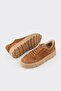 Tan Leather Women's Sports Shoes - 3