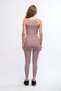 Rose Women's Ribbed T-shirt Sleeveless Crop Top - Luna - 3