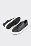 Black Leather Men's Casual Shoes - 3