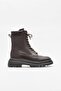 Brown Leather Women's Casual Boots