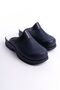 Women's Navy Blue Classic Perforated Clogs Orthopedic Doctor Nurse Hospital Slipper - 3