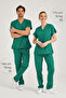 Operating Room Green Lycra Nurse Jersey Bottom Top Surgical Team Scrubs Uniform Surgical Jersey - 2