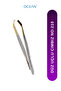 Flat Tip Tweezers, Flat Mouth Solingen Grey-Gold Tweezers No:210