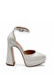 Bridal Shoes, Platform Heel Bridal Shoes, Thick Heel Bridal Shoes - 2