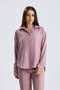 Women's Oversize Top and Bottom Set – Shirt and Elastic Pants Set of Two - 8