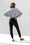 Women's Gray Cotton Crew Neck Crop Sweatshirt - 8