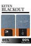 Ecru Colored Linen Look Double Blackout Blackout Curtain - 6
