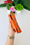 Stylish Textured Convenient Model Orange Women's Wallet with Coin Compartment (Vegan Leather) - 4