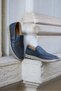 Rover Navy Blue 100% Genuine Leather Perforated Comfort Men's Shoes - 4