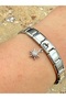Zircon Stone Sun Steel Charm and Italian Steel Bracelet I Special Boxed - 5