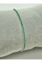 Green Zircon Stone Sparkling Elastic Bracelet - 3