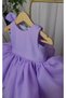 Lilac Girl's Dress with Puffy Skirt Special Occasion Birthday - 3