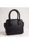 Women's Box Model Stylish Mini Hand and Shoulder Bag with Zipper Closure Detail - 2