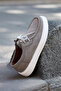 Eagle Gray Nubuck 100% Genuine Leather Men's Casual Shoes - 3
