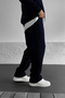 Stussy Printed Navy Blue Baggy Summer 3 Thread Loose Cut Straight Leg m Transitional Sweatpants Rf0510 - 3