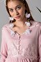 Princess Model Powder Nursing Nightdress with Robe - 5