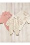 Altıntaş Baby - Floral Patterned, Seasonal 3-Piece Jumpsuit Set with Snap Fasteners - 2
