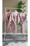 Floral Team Bride Written 3 Pieces Bridesmaid Dressing Gowns - 5