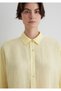 Yellow Linen Shirt Loose Fit / Loose Relaxed Cut 1210747 -71305 - 6